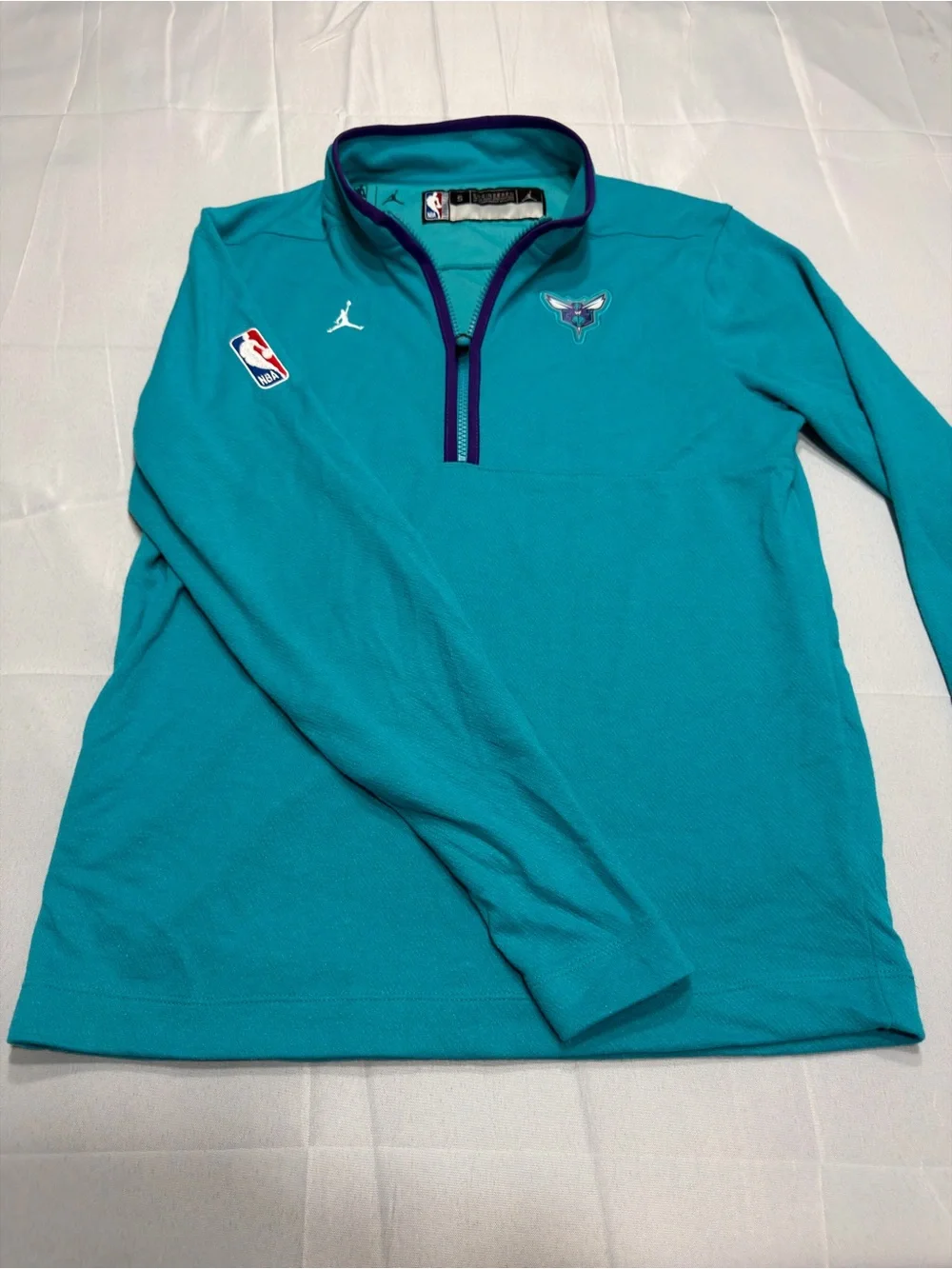 Jordan Charlotte Hornets 2023/24 Authentic Dri-FIT Half Zip Pullover Men’s S